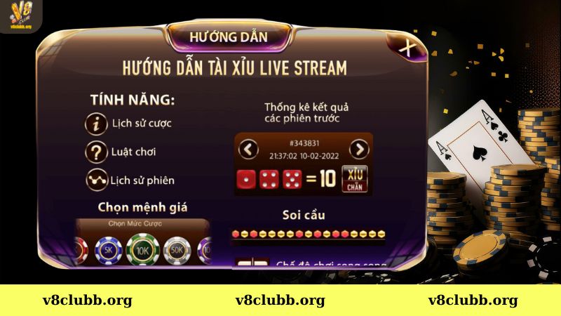 Tổng quan về tài xỉu V8club