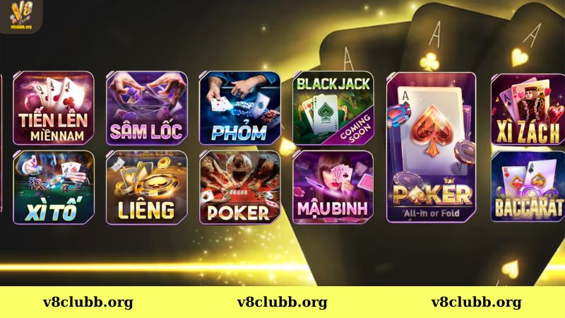 Game đánh bài online V8club